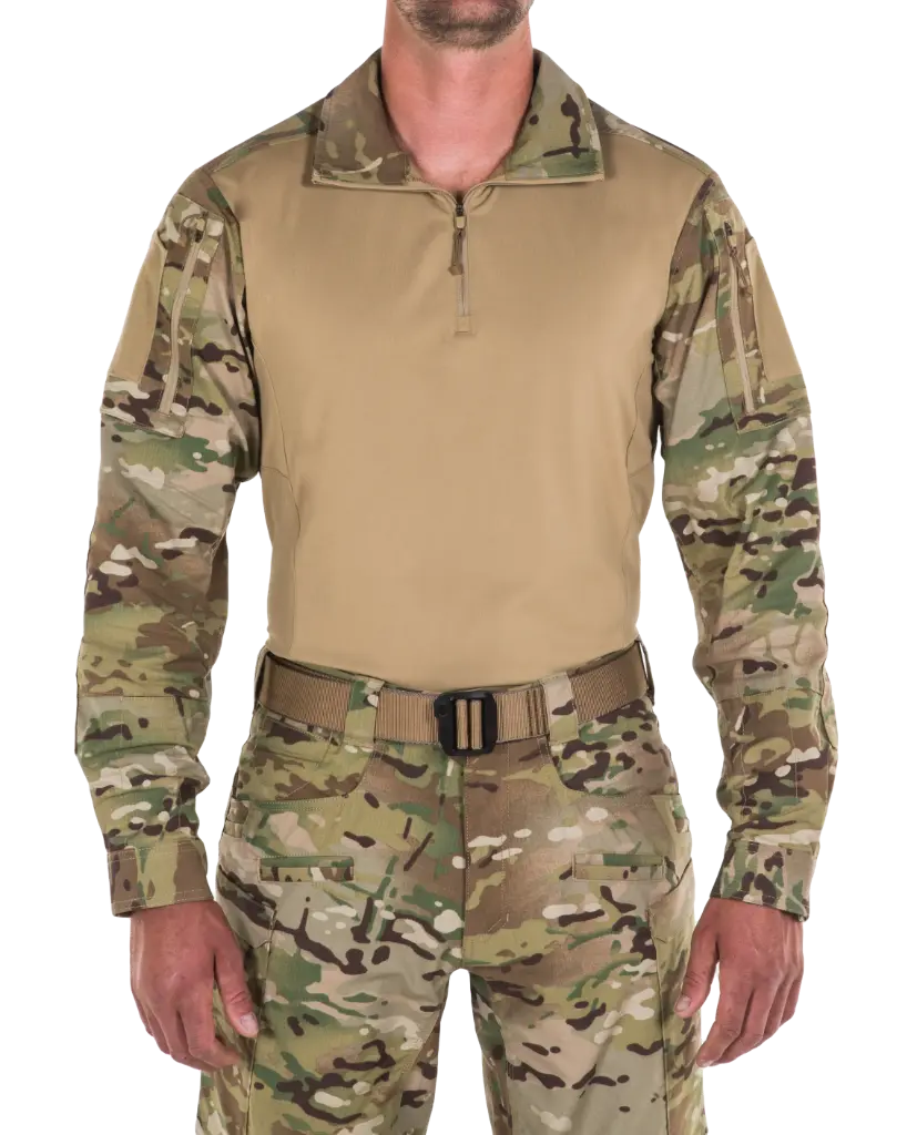 [111004MC-922-S-R] FT - DEFENDER CAMISA DE MANGA LARGA PARA HOMBRE  (922-MultiCam, S, REGULAR)