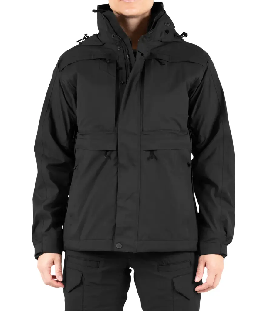 [128500-019-XS-R] First Tactical - Women’s Tactix 3-In-1 System Parka  (019-Black, XS)